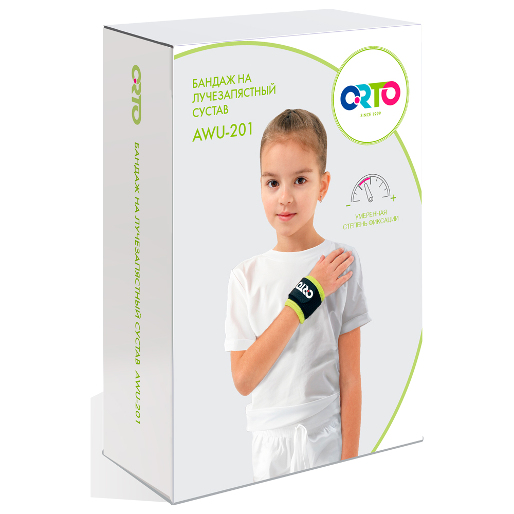 Бандаж лучезапястный AWU-201 дет Orto, умеренная фиксация купить в OrtoMir24